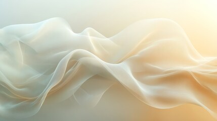 Obraz premium Delicate, flowing fabric, soft pastel shades.