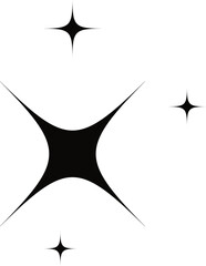 Star sparkle hand drawing simple element illustration