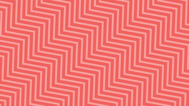 Light red and pink zigzag lines pattern animated background minimal lines pattern animation 