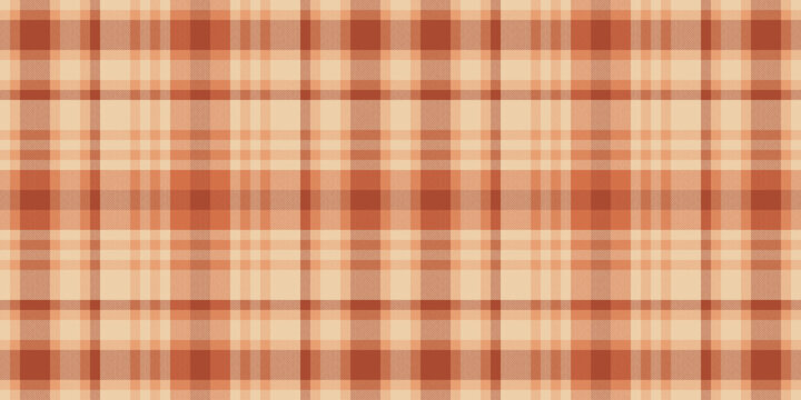 Subtle terracotta and cream plaid pattern.  Perfect for autumnal designs, textiles, or website backgrounds.  Evokes warmth, comfort, and rustic charm.