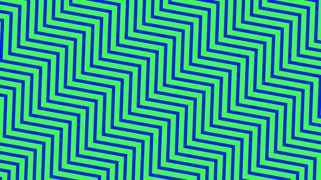 Blue and green zigzag lines pattern animated background minimal lines pattern animation 