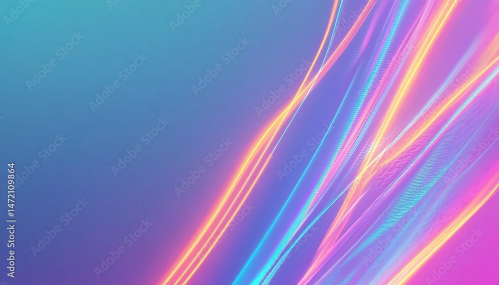 Poster abstract colorful flowing lines background