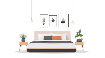 Modern bedroom interior design. (3)
