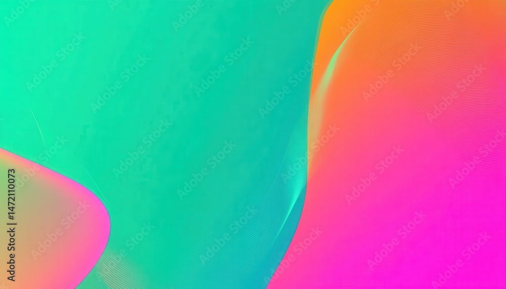 Aufkleber abstract colorful swirl background with teal orange and pink gradient