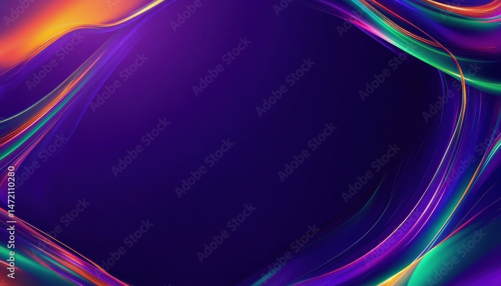 Poster abstract colorful waves background with bright gradient lights
