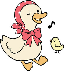 Cottagecore spring silly goose