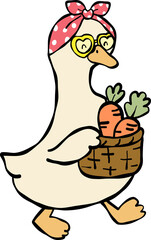 Cottagecore spring silly goose