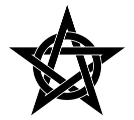 pentagram symbol vector for logo background icon web wallpaper	