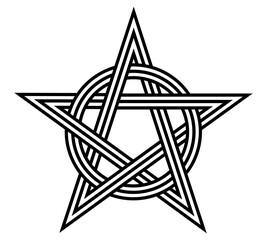 pentagram symbol vector for logo background icon web wallpaper	