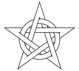 pentagram symbol vector for logo background icon web wallpaper	