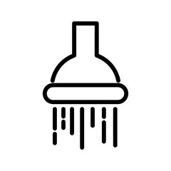 shower head water pattern vector icon. Shower head icon. water fountain for bathing