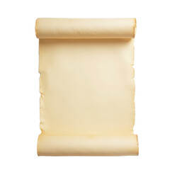 Fototapeta premium A rolled up piece of paper on a white surface.