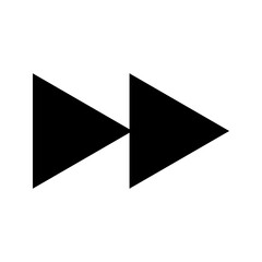 The media player button icons are set. Pause, rewind, fast forward icons. Ui element. Music player button. Video control. Playing a collection of video icons. Ui template. Vector illustration