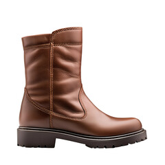 A fashionable, high-quality brown leather boot, ideal for various occasions