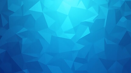 Obraz premium Crystalline blue triangle pattern with clean lines and gradients, perfect for futuristic and professional visual branding or presentations.
