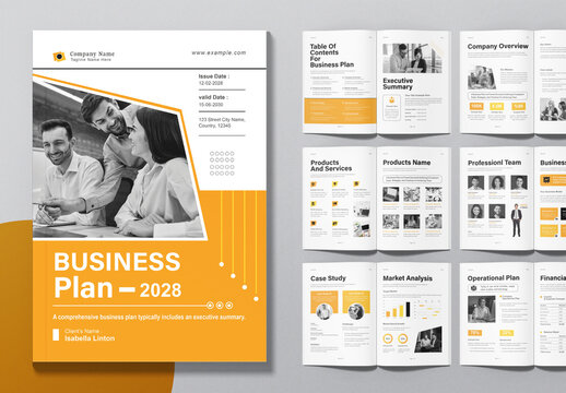Business Plan Brochure Layout