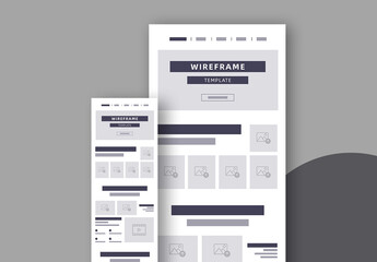 Creative Wireframe Template Layout