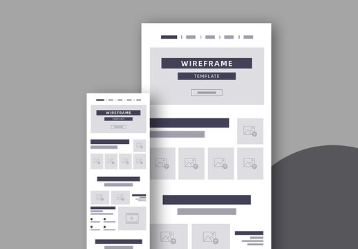 Creative Wireframe Template Layout