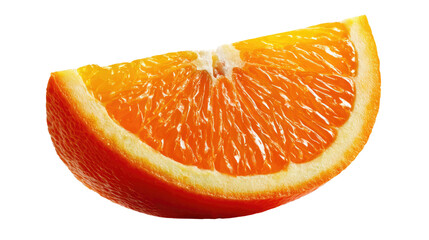 Orange Slice: A close-up photo of a bright, juicy orange slice, perfect for use in food-related designs, advertising, and creative projects.