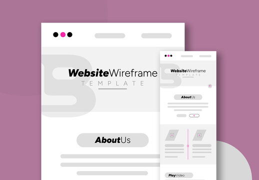 New Website Wireframe Design
