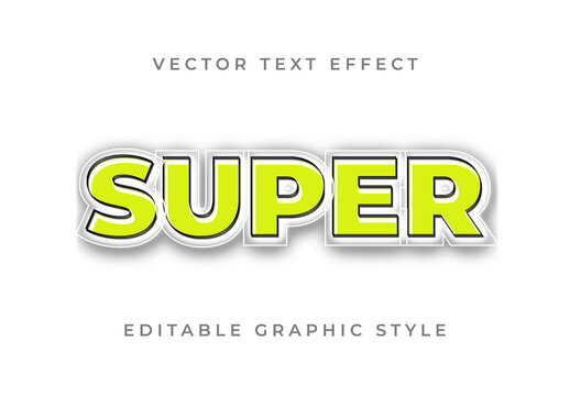 Super Editable Text Effect