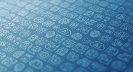 Artificial intelligence concept symbol wallpaper.