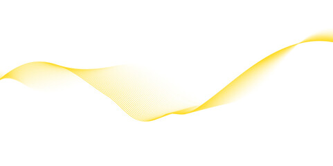 Abstract orange wavy on white background, Orange abstract line waves on white background. golden or yellow wave and curve lines background.