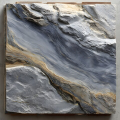 top-down view of a single large-format stone 