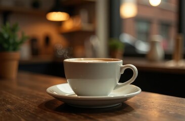 Obraz premium a cup of aromatic coffee