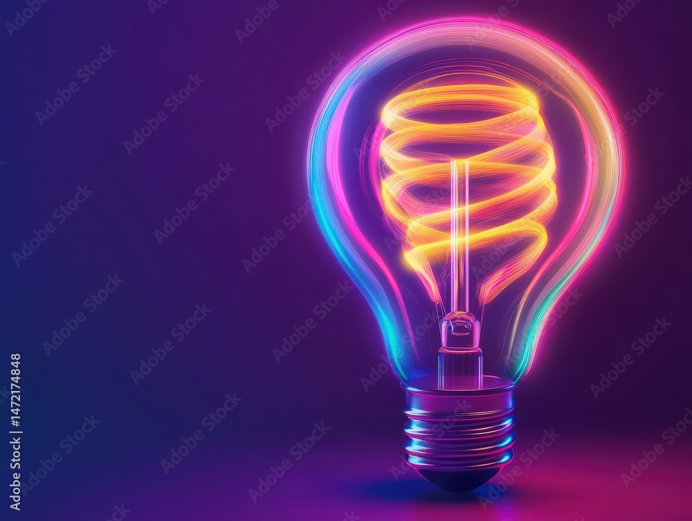 Poster luminous evolving forms representing ai's impact on optimizing industrial energy, showcasing intelli