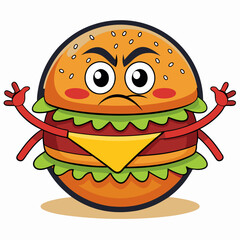 burger cartoon character