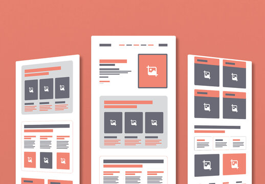 Travel Landing Page Wireframe Design Layout