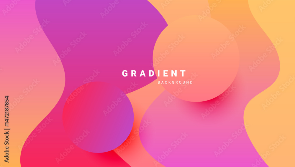 Poster colorful abstract background with smooth gradients, for web, banner, and presentation.