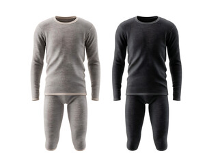 Warm and cozy thermal underwear sets for winter.