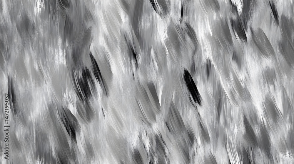 Poster abstract monochrome design with dynamic brushstrokes.