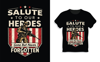 T-Shirt MockapVeteran's Memorial Day US Army American TShirt Design
