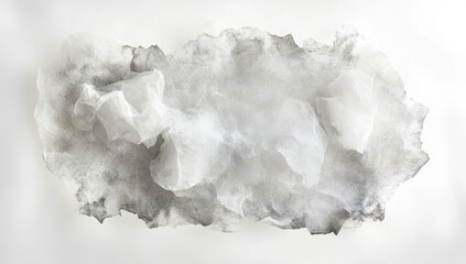 Abstract sculpted form of crumpled paper