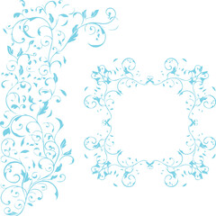 Beautiful flower art and mandala vector design