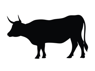 bull silhouette vector