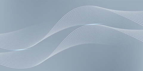 Modern abstract background with flowing lines. Digital future technology concept. vector illustration.