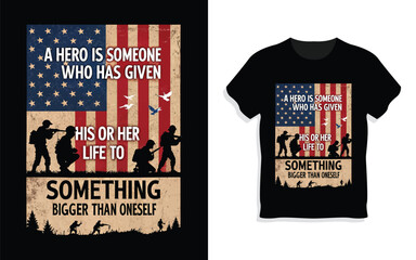 T-Shirt MockapVeteran's Memorial Day US Army American TShirt Design