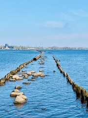 view of the city river