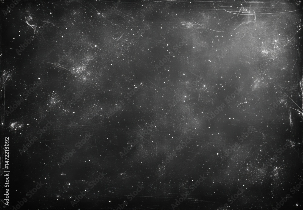 Fototapete distressed film grain overlay texture: a monochromatic, high-resolution image featuring a dark backg