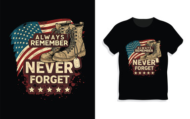 T-Shirt MockapVeteran's Memorial Day US Army American TShirt Design