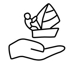 icon vector sea ship