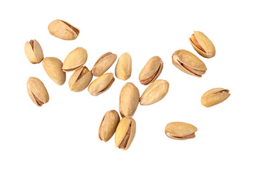 Pistachio nuts isolated on transparent background