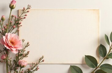 greeting card with flowers