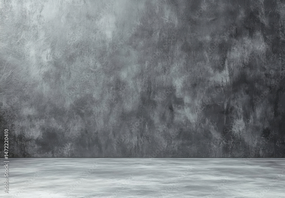 Poster a textured gray concrete wall and floor provide a minimalist, industrial backdrop ideal for product 