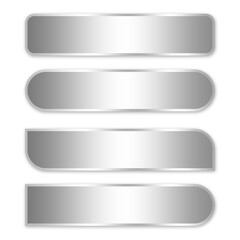 modern silver luxury lower third design element template file format png, simple metal text box element	