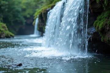 Obraz premium Waterfall Magnificence Up Close